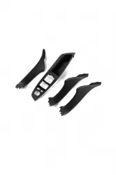 BMW F10 Lci Siyah Iç Kapı Kolu Tutamağı Set 51417225873 (4 Parça) - 1
