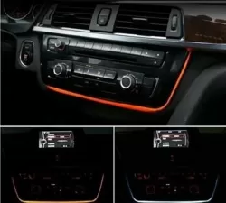 BMW F33 Işıklı Parlak Siyah Klima Paneli - 1
