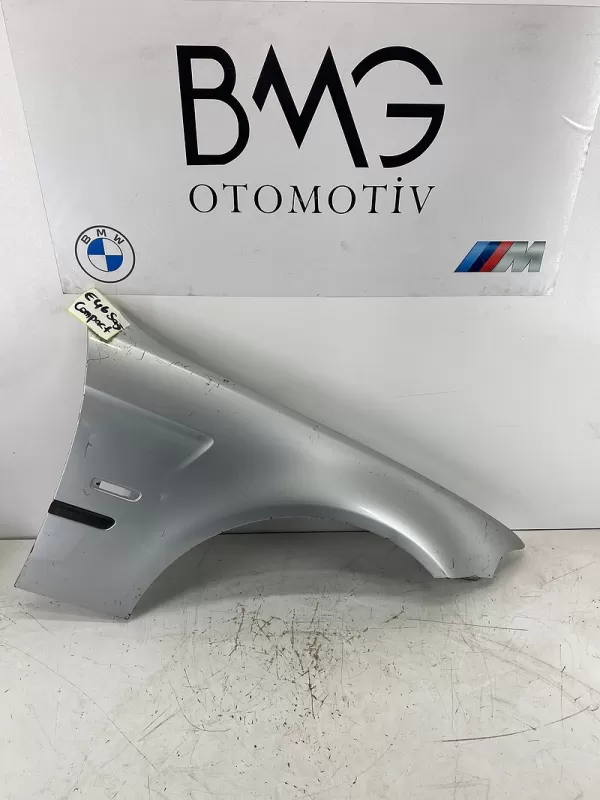 BMW E46 Compact Sağ Ön Çamurluk 41357016206 (Gri)