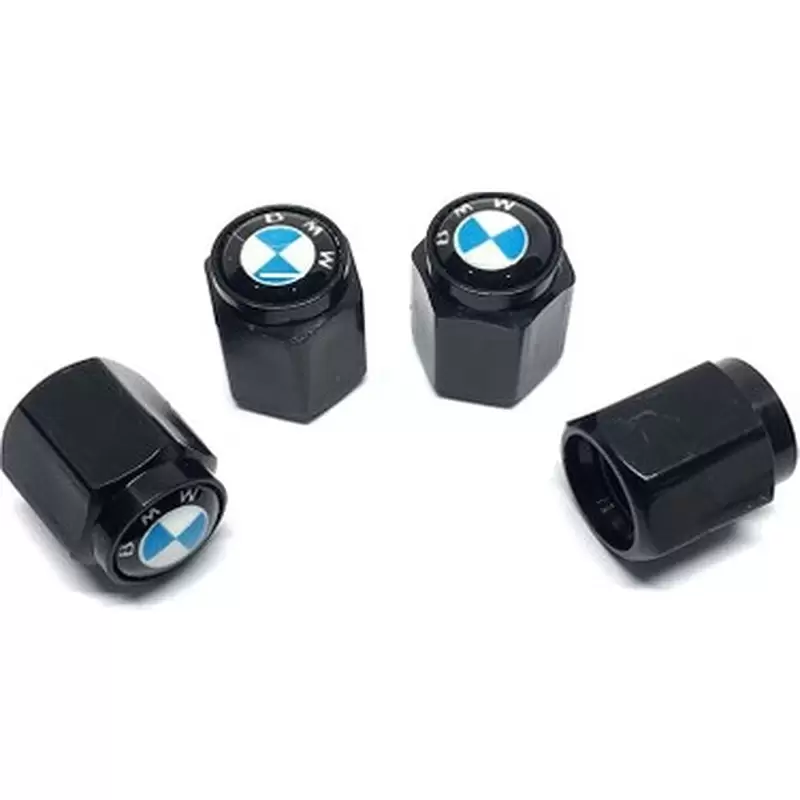 BMW Altıgen Sibop Kapağı 4'lü Parlak Siyah