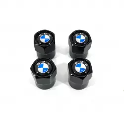 BMW Altıgen Sibop Kapağı 4'lü Parlak Siyah - 3
