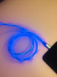 Ledli Telefon Şarj Kablosu - 1