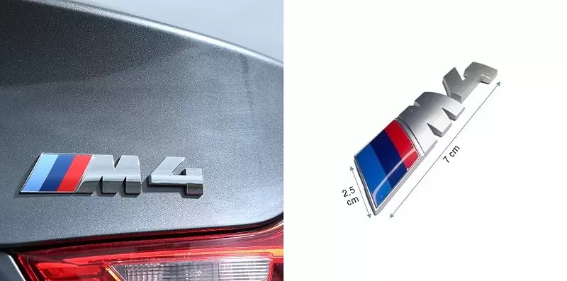 BMW M4 Paslanmaz Çelik Bagaj Yazısı