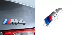 BMW M4 Paslanmaz Çelik Bagaj Yazısı - 1