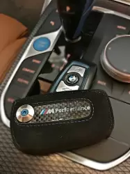BMW M Performance Alcantara Anahtar Kılıfı Siyah - 1