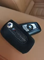BMW M Performance Alcantara Anahtar Kılıfı Siyah - 3