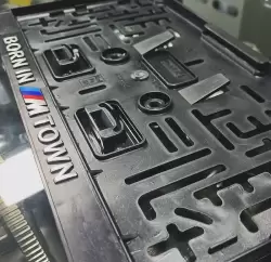 BMW Born In M Town Orijinal Ön ve Arka KARE Plakalık - 1