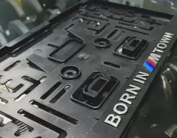 BMW Born In M Town Orijinal Ön ve Arka KARE Plakalık - 2