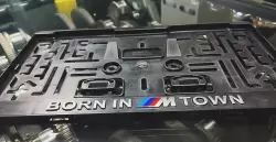 BMW Born In M Town Orijinal Ön ve Arka KARE Plakalık - 3