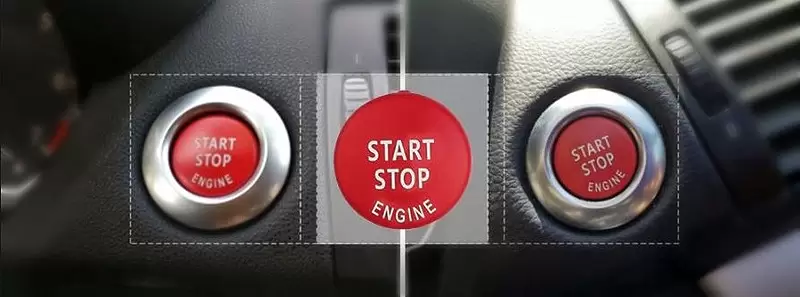 BMW E Serisi Kırmızı Start Stop Tuşu