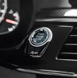 BMW E Serisi Kristal Start Stop Tuşu Siyah - 3
