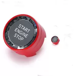 BMW F Serisi Kristal Start Stop Tuşu Kırmızı - 3