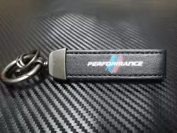 BMW M Performance Deri Anahtarlık Süsü (Siyah) - 1