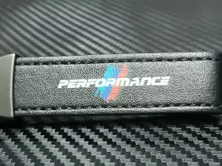 BMW M Performance Deri Anahtarlık Süsü (Siyah) - 2