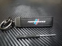 BMW M Performance Deri Anahtarlık Süsü (Siyah) - 3