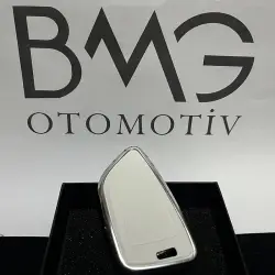 BMW G SERİSİ BEYAZ DERİ ANAHTAR KILIFI - 3
