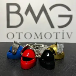 BMW METAL KASK ANAHTARLIK -SİYAH- - 1