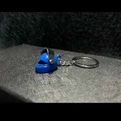 BMW METAL KASK ANAHTARLIK -MAVİ- - 1