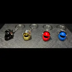 BMW METAL KASK ANAHTARLIK -MAVİ- - 5