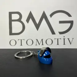 BMW METAL KASK ANAHTARLIK -MAVİ- - 6