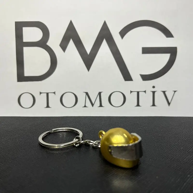 BMW METAL KASK ANAHTARLIK -GOLD-