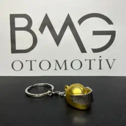 BMW METAL KASK ANAHTARLIK -GOLD- - 1