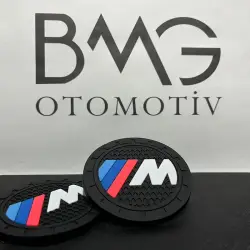 BMW M Performance Logolu Araç Bardak Altlığı Çift - 1
