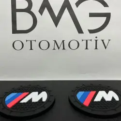 BMW M Performance Logolu Araç Bardak Altlığı Çift - 3