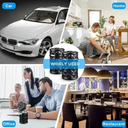 Araç İçi BARDAK TUTUCU Led Işıklı Taşınabilir Kül Tablası Alüminyum Fincan Dumansız Oto Küllük-BEYAZ - 5