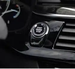 BMW F Serisi Kristal Start Stop Tuşu Siyah - 1